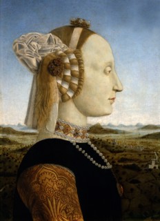 Piero della Francesca, Portrait de la duchesse d'Urbino Battista Sforza
