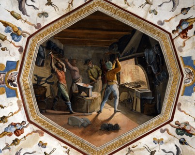 Buti, Interior of an ironworks