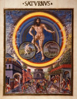 Personnification de la planète Saturne