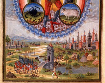 Personnification de la planète Mars (détail du registre inférieur)