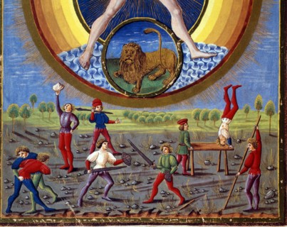 Personnification du Soleil (détail du registre inférieur)