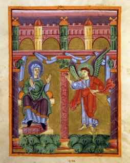 Evangéliaire de l'Ecole de Reichenau, L'Annonciation