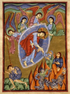 Evangéliaire de l'Ecole de Reichenau, La Descente du Christ aux Enfers
