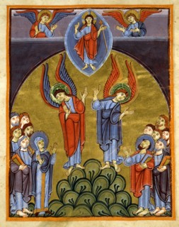 Evangéliaire de l'Ecole de Reichenau, L'Ascension du Christ