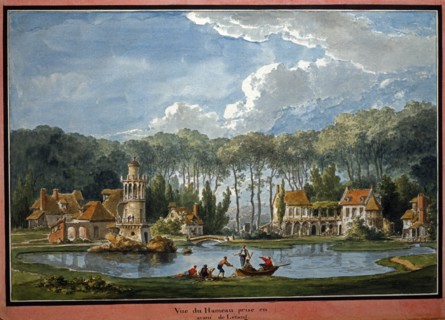 Petit Trianon à Versailles : vue du Hameau