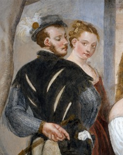 Fasolo, The card players (detail)