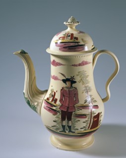 Cafetière peinte