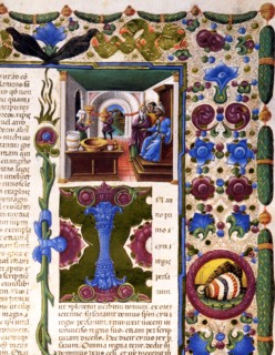 Bible de Borso d'Este, Incipit du Livre de l'Exode