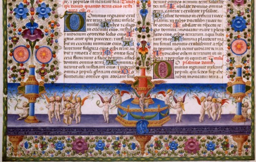 Bible de Borso d'Este, Livre des Psaumes (détail)