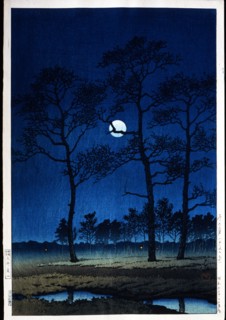 Hasui, Clair de lune à Toyama