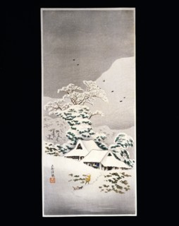 Shotei, Vue de Sawatari sous la neige
