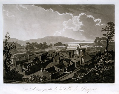 Fumagalli, View over a section of Pompei