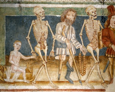 La Mort accompagnant l'enfant et l'estropié