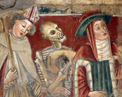 La Mort joue sa ballade entre le Cardinal et l'Evêque