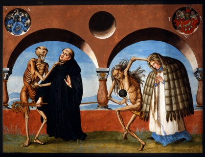 Kauw, The Dance of the Death cycle: Death with the Prior and the Old Maidservant