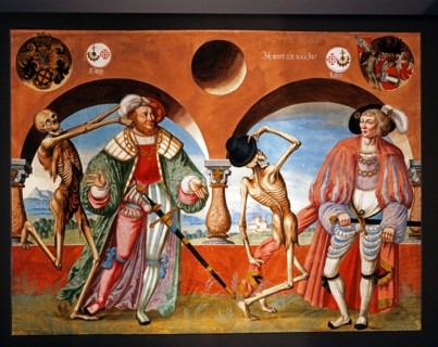 Kauw, La Danse des Morts : la Mort avec le duc et le jeune comte