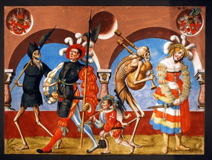 Kauw, The Dance of the Death cycle: Death with the Mercenary and the Prostitute