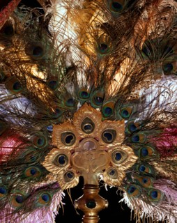 Detail of a decorative fan