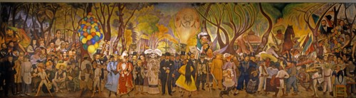 Rivera, Dream of a Sunday Afternoon in Alameda Central