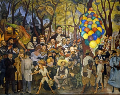 Rivera, Dream of a Sunday Afternoon in Alameda Central (detail)