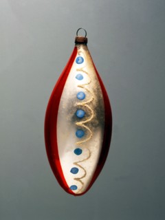 Boule de Noël : Goutte d'eau décorée