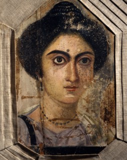 Fayum mummy portrait of young woman