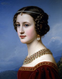 Stieler, Portrait of Cornelia Vetterlein (detail)