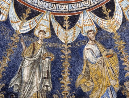 Baptistère des Orthodoxes à Ravenne : détail de la coupole