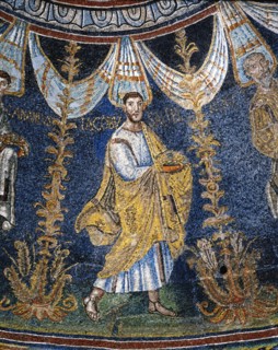 Baptistère des Orthodoxes à Ravenne : détail de la coupole