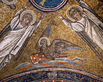 Voûte de la Chapelle de l'Archevêché à Ravenne (détail)