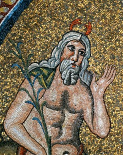 Baptistère des Ariens à Ravenne : coupole (détail)