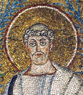 Basilique Sant'Apollinare Nuovo à Ravenne : le pape saint Clément 1er