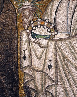 Basilique Sant'Apollinare Nuovo à Ravenne : le pape saint Clément 1er