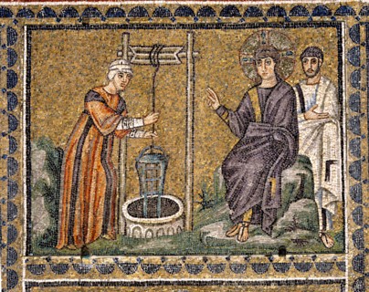 Basilique Sant'Apollinare Nuovo à Ravenne : Le Christ et la Samaritaine