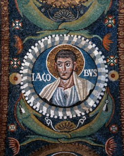 Basilique San Vitale à Ravenne : Portrait de l'apôtre Jean
