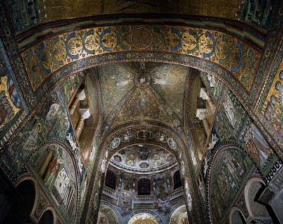 Vue intérieure de la basilique San Vitale de Ravenne