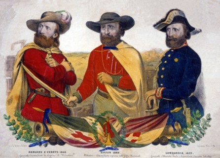 Les trois moments de Garibaldi en Italie