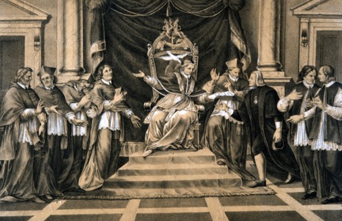 Le Pape Clement XIV et la fin de la Compagnie de Jesus (Jesuites).