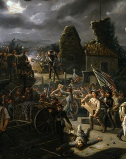 Révolution de 1848. Défense et évacuation de La Rocchetta à Vicence (détail)