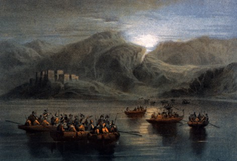 Débarquement nocturne de l'Expédition des Mille, à Capo d'Armi en Calabre
