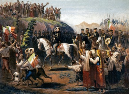 Victor-Emmanuel II dans les provinces méridionales d'Italie