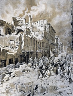 Expédition des Mille en Sicile. Bombardement de Palerme le 17 mars 1860