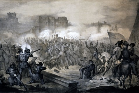 Garibaldi à la prise du Vatican, le 30 avril 1849