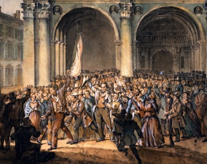 Les dix jours de Brescia. Les révolutionnaires sur la Place de La Loggia