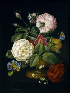 Krause, Roses, primevères et tulipes