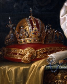 Portrait de François Joseph d'Autriche en costume impérial (détail)