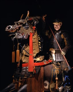 Japanese soldier on horseback