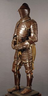 Armure de soldat à cheval "alla leggera" en acier bruni