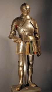 Armure de soldat à cheval, avec grande épée