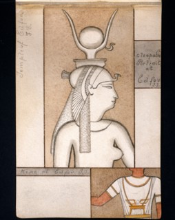 Cleopatra in the Temple of Edfu, designed by Frederick Stibbert